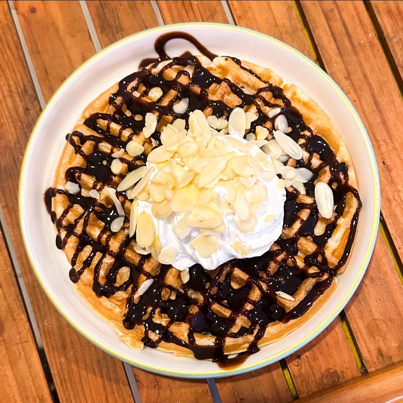 Choco Almond Waffle